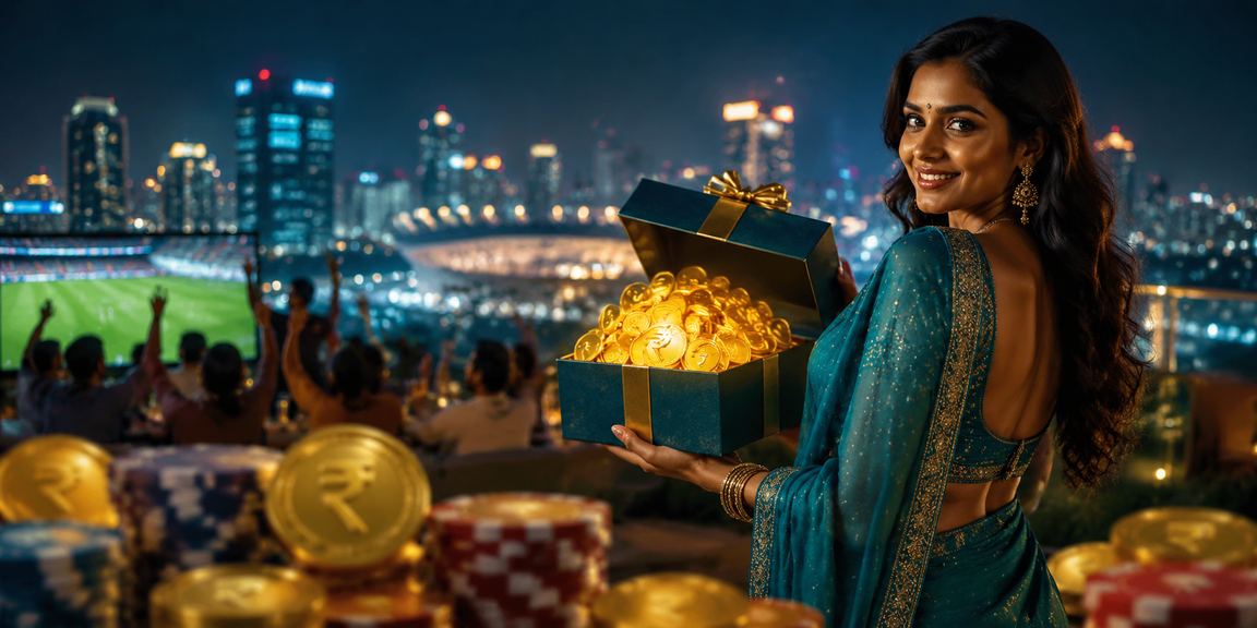Indian casino and sports betting scene with festive atmosphere